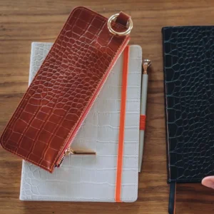 Artebene pen etui bruin croco