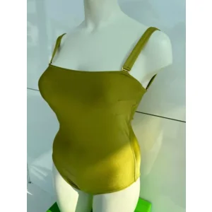 Ocean Couture Modern strapless voorgevormd badpak in groen