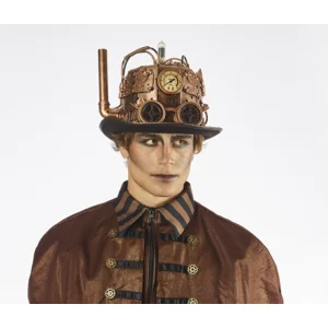 Steampunk Hoed | Model Schoorsteen |  Hoed retro futuristisch