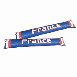 Opblaasbare supporter sticks Frankrijk - 2 stuks