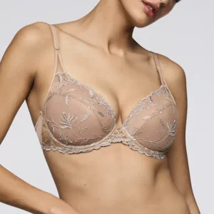 Sarda Shay push-up bh in nude en zilver