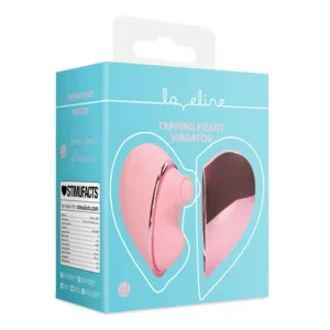 Loveline Tapping Heart Vibrator Pink Arabesque 7 cm