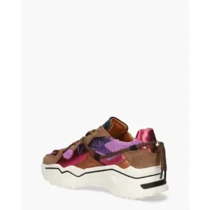 Dwrs Jupiter Terry Bruin/Multicolor Damessneakers