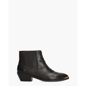 Toral Sonia Metal Donkerbruin Dames Enkelboots