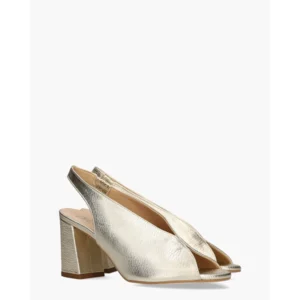 Di Lauro Rosette Goud Damessandalen