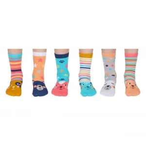 Odd Socks Kindersokken Catkins Multipack Mismatched 27-30 Cadeaudoos