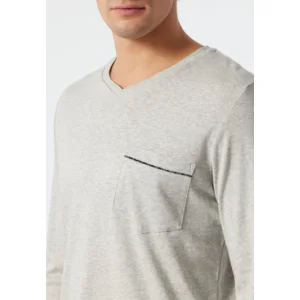 Schiesser – Fine Interlock - Pyjama – 178110 – Grey Melange
