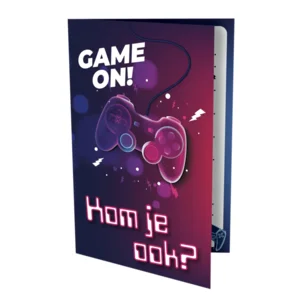 Uitnodigingskaarten - Game on - 6st.