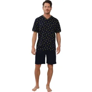 Pastunette Heren Pyjama: Tennis motief, V hals ( PAS.97 )
