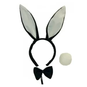 Playboy Bunny Set | Oortjes/ Staart / Strik