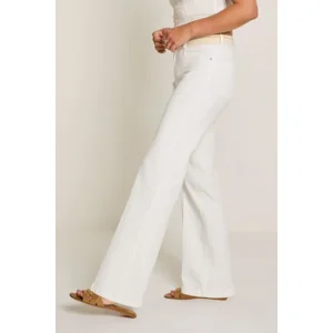 Para Mi Broek Eve Elastic: White, color denim ( PARA.391 )