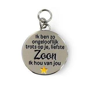 Bedeltje - Liefste zoon - Charms for you