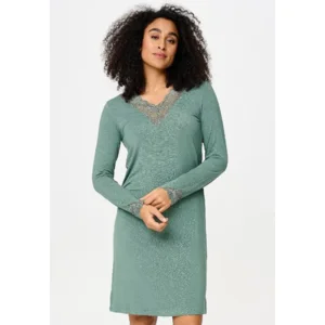 Lingadore Soft & Comfy nachthemd in kakigroen