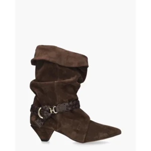 Nubikk Sally Lynn Donkerbruin Dames Enkelboots