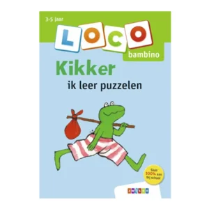 Loco Bambino - Boekje - Kikker - Ik leer puzzelen - 3-5 jaar