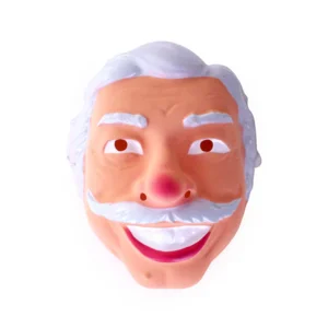 Masker - Abraham - Opa  - Met snor - Grijs - Plastic