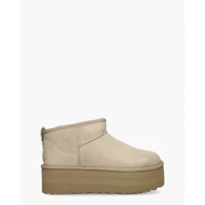 UGG Classic Ultra Mini Platform Boot Sand Dames Enkelboots