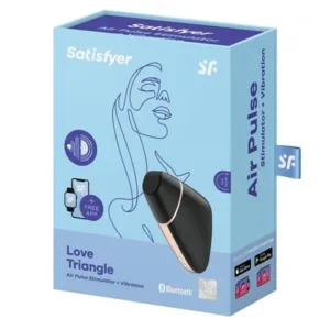 Satisfyer Love Triangle Luchtdrukvibrator - Zwart