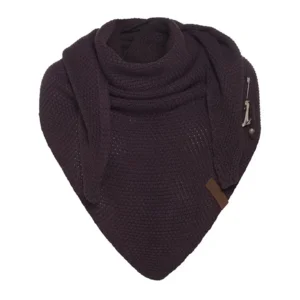 Knit Factory Omslagdoek, sjaal: Coco, Aubergine kleur ( KNIT.27 )