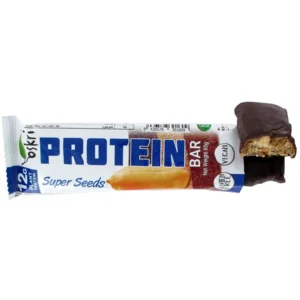 Oskri  PROTEINE REEP SUPER SEEDS + ZWARTE CHOCOLADE Glutenvrij en Vegan 20 stuks ( 1 karton)