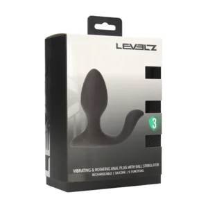 Levelz Vibrerende & Roterende Buttplug Met Balstimulator 11 cm