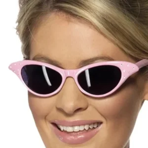 Bril - Rock & roll - Sixties - Roze - Vlindermodel
