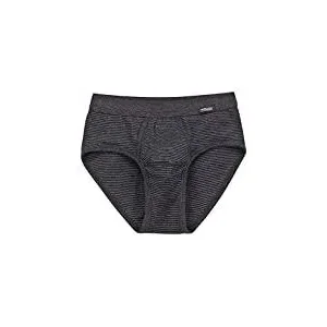 Ammann Heren slip met opening: Classic brief slip ( zwart gestreept ) tot 4XL ( AMM.72)