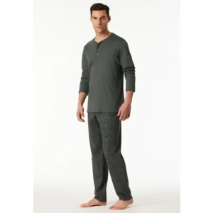 Schiesser – Fine Interlock – Pyjama – 182655 – Dark Green