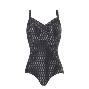 Tweka Badpak dames Swimsuit Soft Cup ook geschikt voor prothese zwart wit