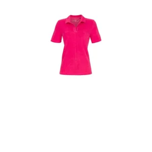 Ringella Bloomy Pyjama dames: Terry Badstof, Rood, polo shirt ( RIN.554 )