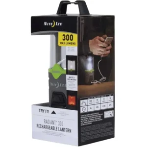 Nite Ize Radiant 300 oplaadbaar Led Lantaarn ideaal voor op de Camping R300RL-17-R8