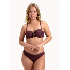 Cyell Wavy Brown strapless, voorgevormde bikini in bruin