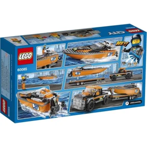 LEGO City - 4X4 met Speedboot - 60085 - (2de Hands Product)