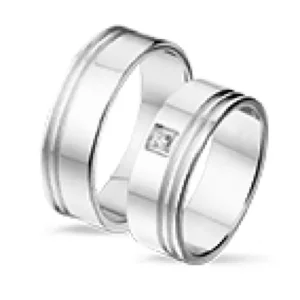 Tresor Zilveren ringen voor hem en haar R 7159 / R 7160