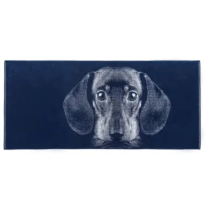 Teckel badhanddoek ruwharige teckel