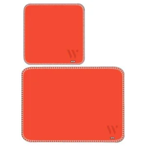 Woody plaid in oranje