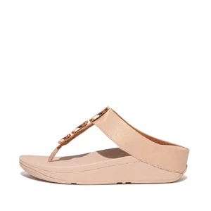 FitFlop teenslippers Halo Sparkle EP4 beige