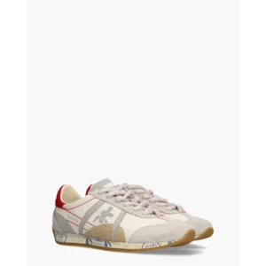 Premiata Jackyx Off-White/Rood Damessneakers