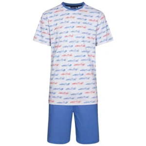 Pastunette jongens pyjama: racewagens motief ( PAS.32