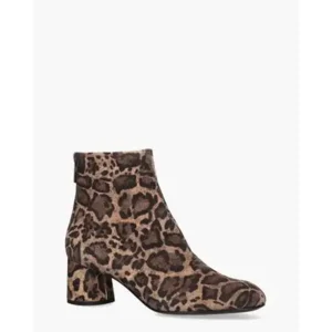 Attilio Giusti Olga Bruin/Zwart Dames Enkelboots