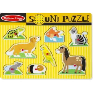 Puzzel - Huisdieren - Met geluid - 8st.