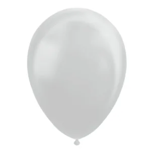 Ballonnen - Zilver - Metallic - 30cm - 10st.