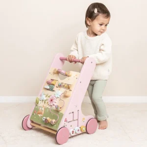 Babywalker - Loop / duwwagen - Fairy Garden - Met activiteiten - Roze