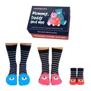 Mama - papa - baby sokken 3 paar in een geschenkdoos Cucamelon