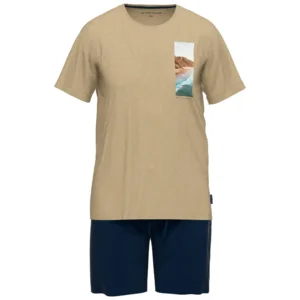 Tom Tailor Pyjama Heren: Beige / blauw ( TOM.38 )