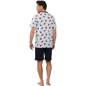 Pastunette Heren Pyjama: Padel motief, V hals ( 98 )