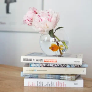 Balvi Vaas Vis Amber Rond Glas