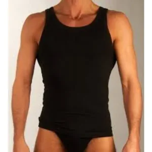 99 € Schiesser 95/5 Shirt 0/0 Singlet - 205428 – Black