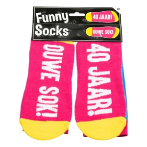 Sokken - 40 Jaar! Ouwe sok! - Funny socks