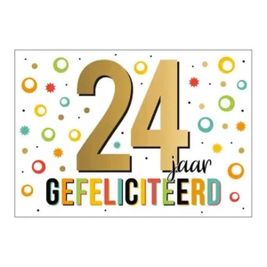 Kaart - Goud waard - 24 jaar - GWA15